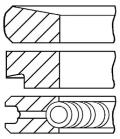 GOETZE ENGINE 0820731110 -  Комплект поршневых колец